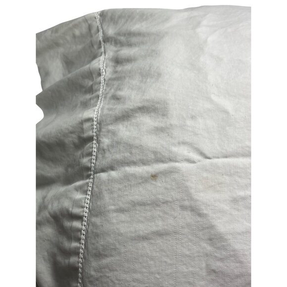 White Cotton Pillowcase Set With Minor Flaws & Soft Texture 91e - Picture 2 of 8